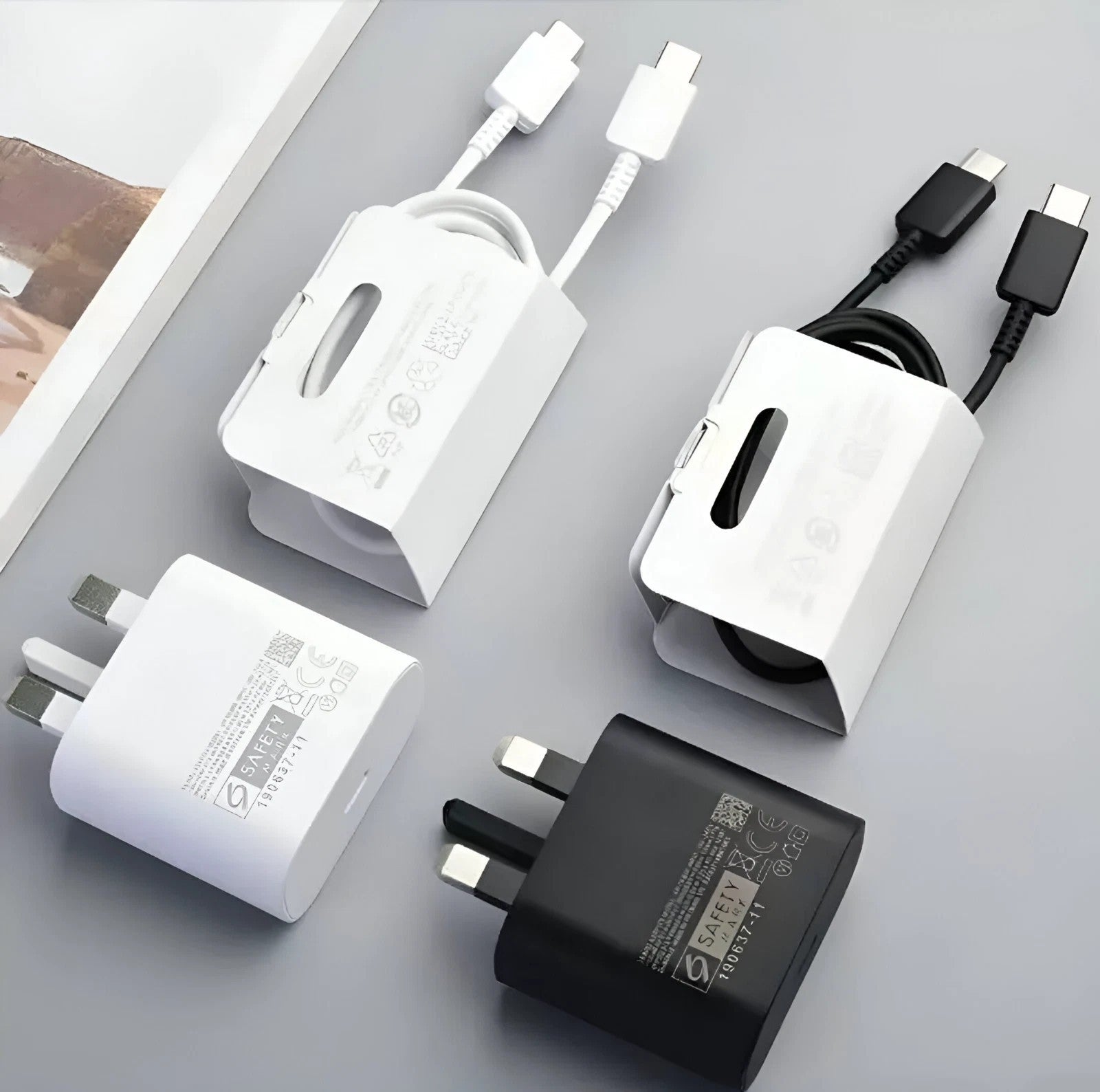 25W Fast Charger Adapter Plug & Cable For Galaxy Phones S20 S21 S22 S24 S25 S26