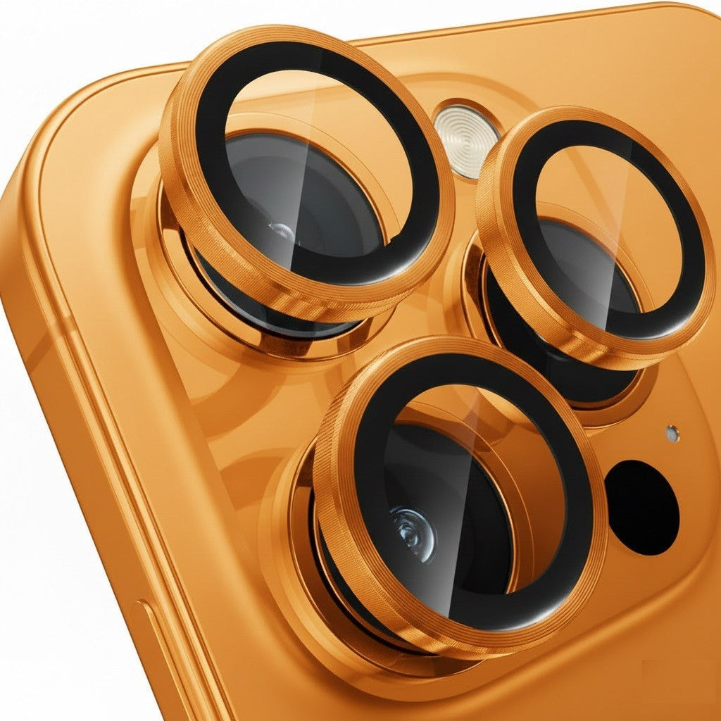 Camera LensGlass Protector Metal Ring for iPhone 17 Pro 14Pro 15Pro 16Pro 17E 13