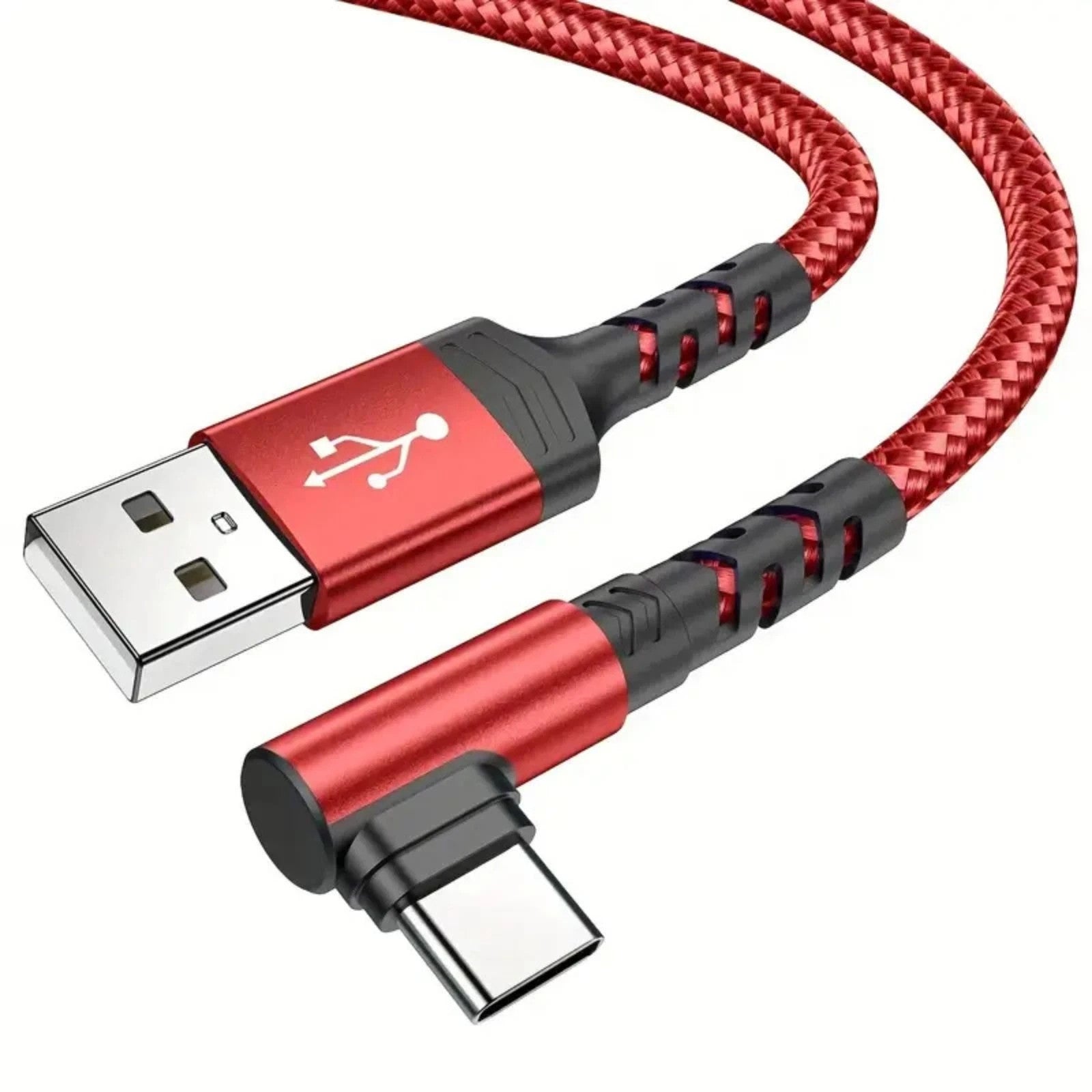 HeavyDuty USB Type C Charging Cable Braided Fast Phone Charger Long Lead 2m 3m
