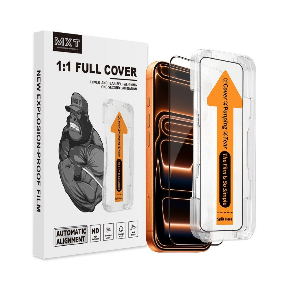 2 Pack Tempered Glass Screen Protector Cover For iPhone