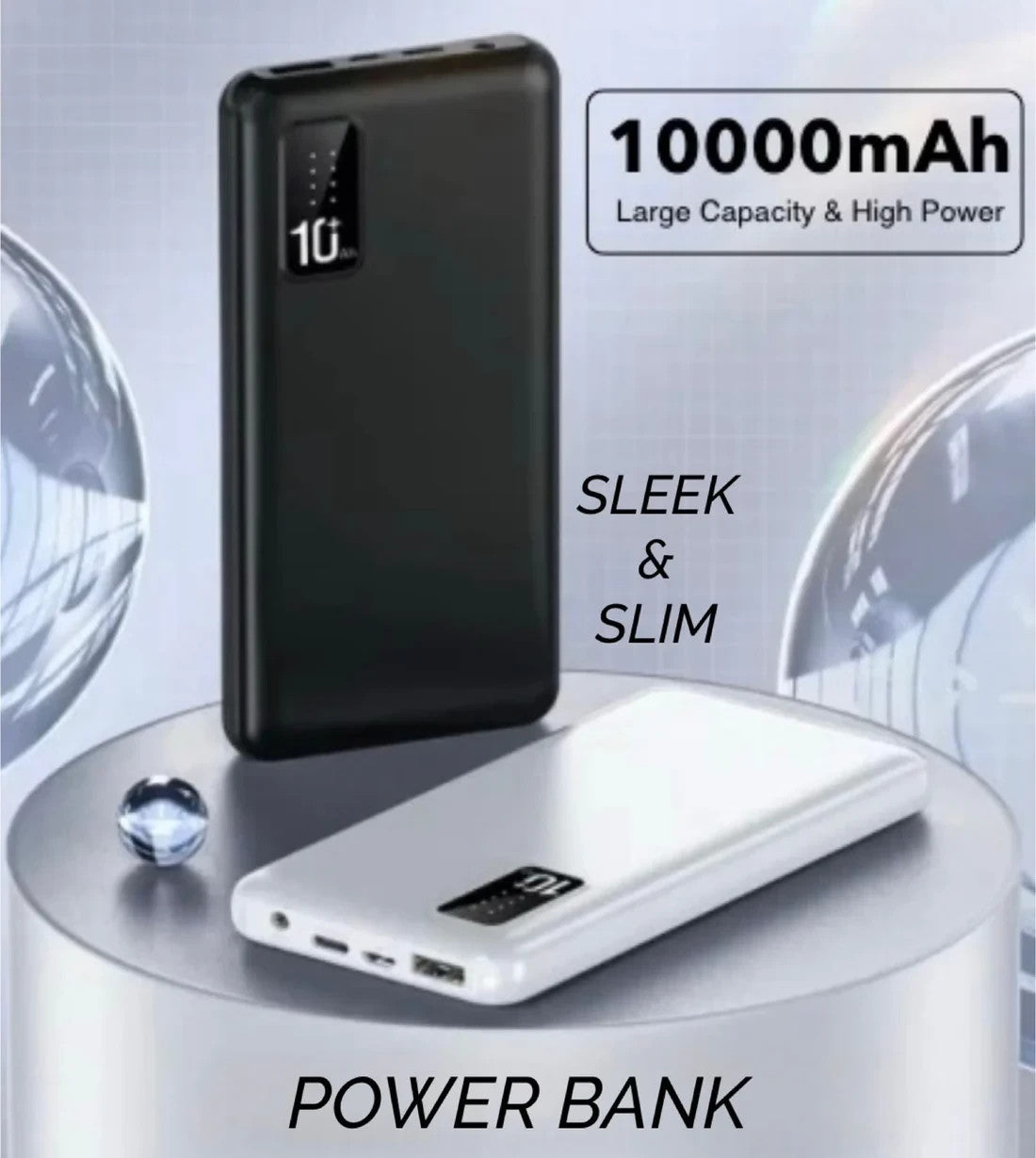 9000000mah Power Bank USB-C Pack Backup Battery Fast Charger For Mobile Phone