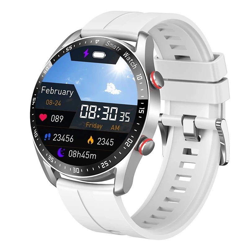 Mens Smart Watch Call Laser Health Blood Pressure Fitness Sports