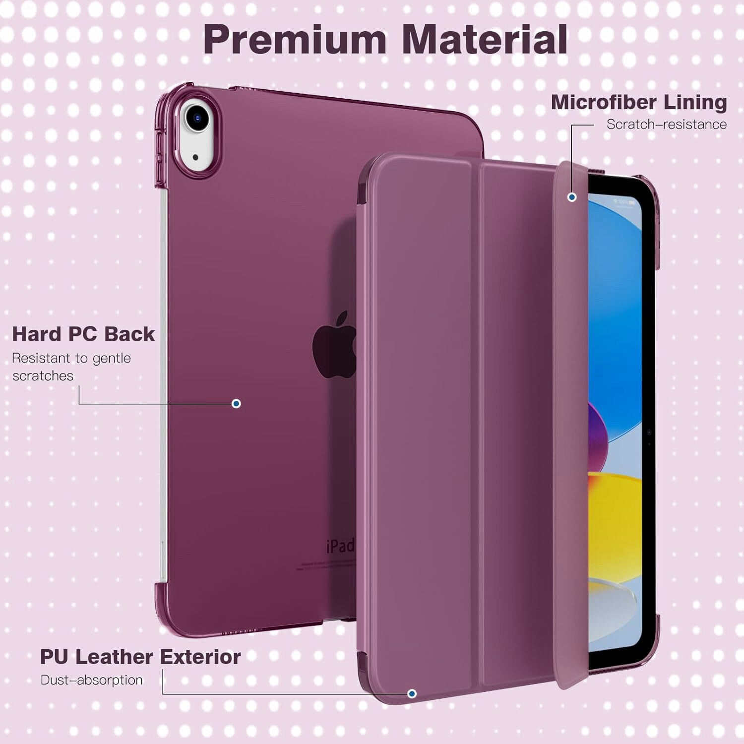 Leather Magnetic Smart Case for Apple iPad