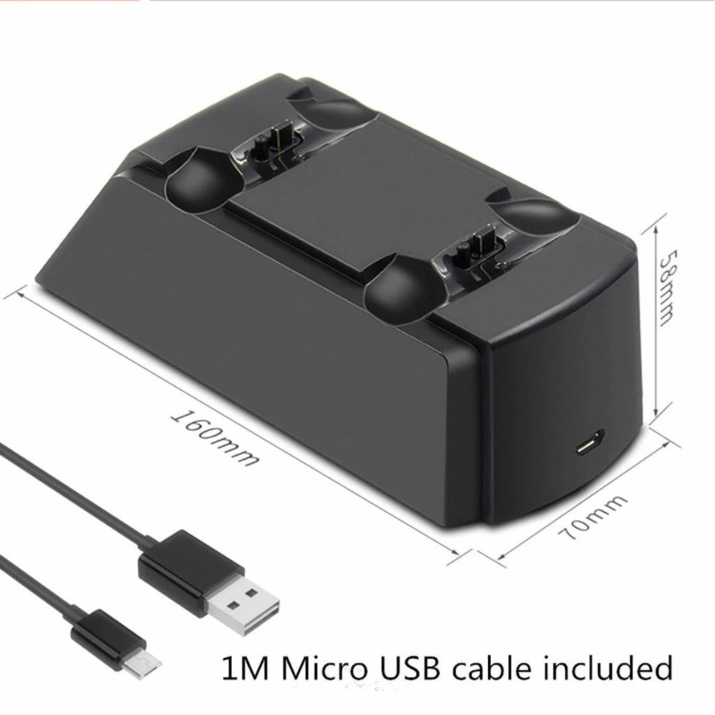 Dual Fast Charger Dock Station For PlayStation 4