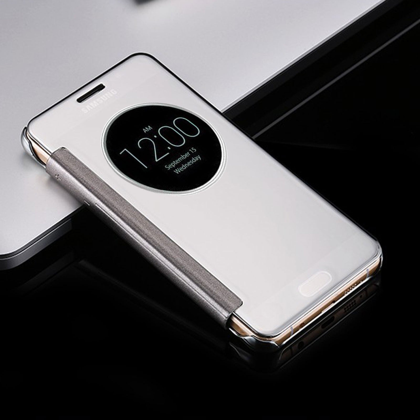 Phone Case For Samsung Galaxy S8 S9 Plus S7 S6 Edge S5 A5 J3 Mirror Flip Cover
