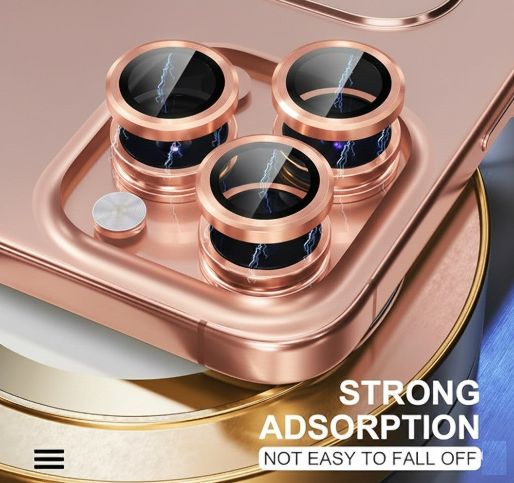 Camera LensGlass Protector Metal Ring for iPhone 17 Pro 14Pro 15Pro 16Pro 17E 13