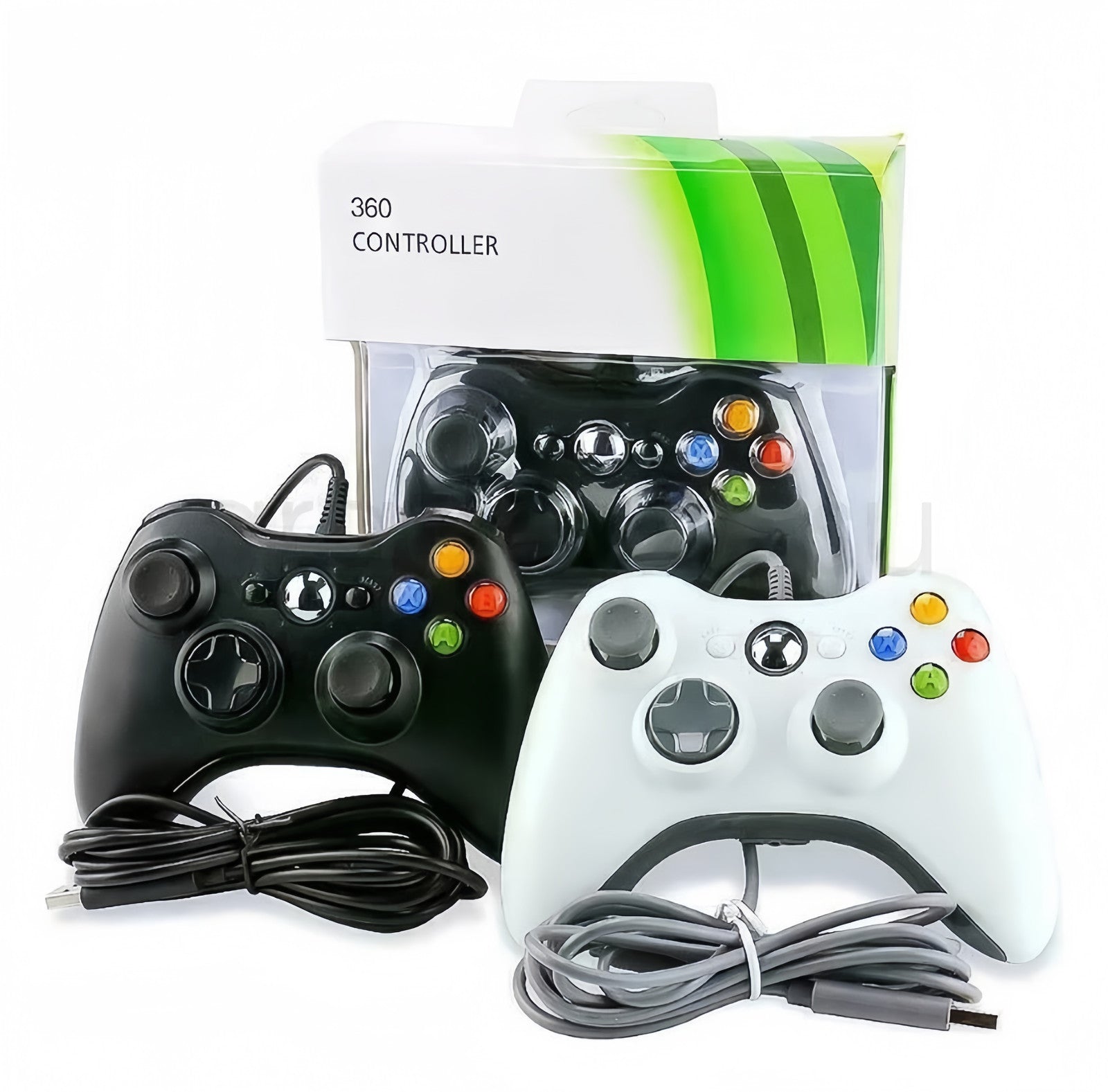Black USB Wired Controller For XBOX 360 PC Window