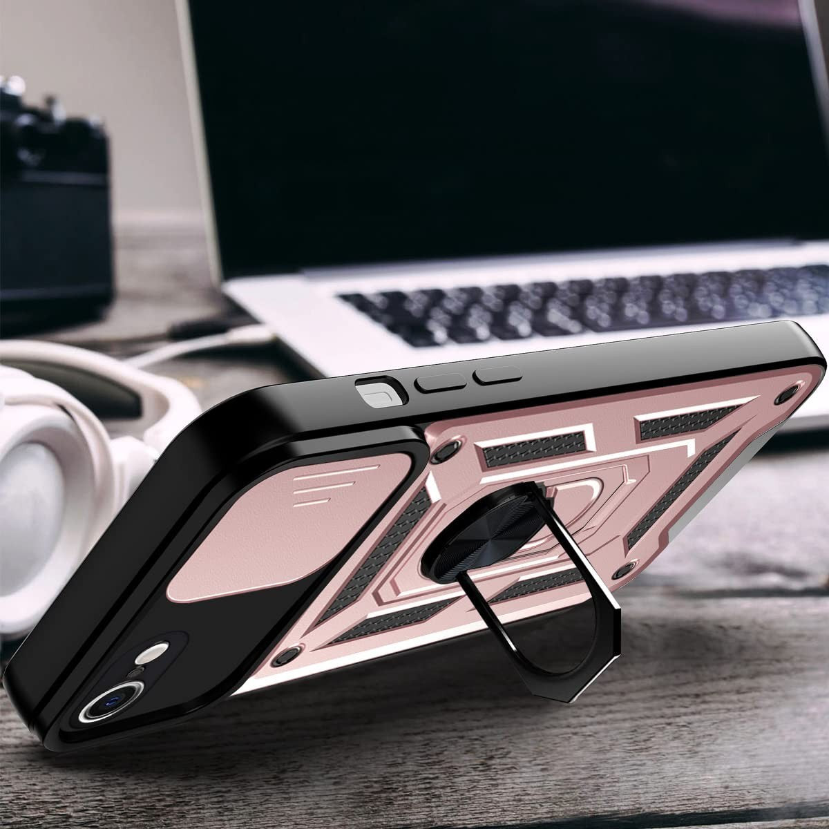 Shockproof Ring Stand Armor Case For iPhone