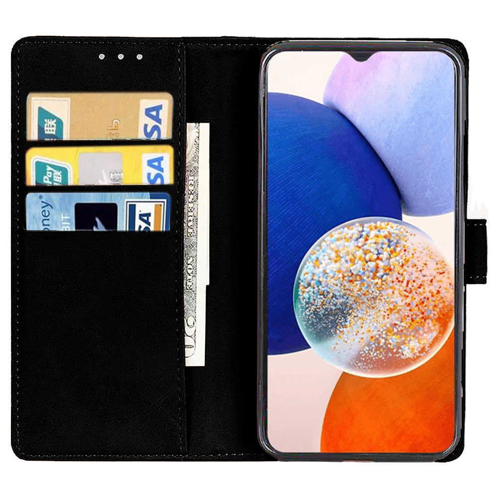Flip Leather Phone Case for Samsung S25 Ultra S24 S23 S22 S21 + Magnetic Wallet