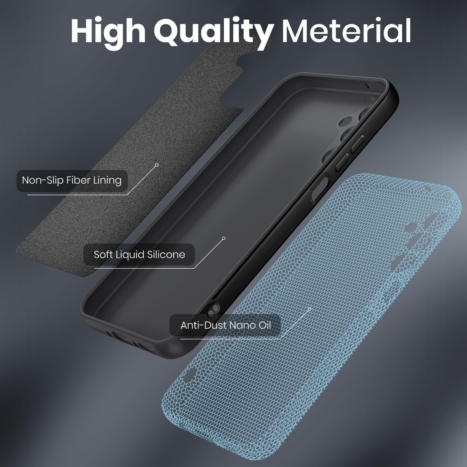 Case For Samsung A07 A06 A16 A17 A26 A35 A36 A56 Black Cover UK