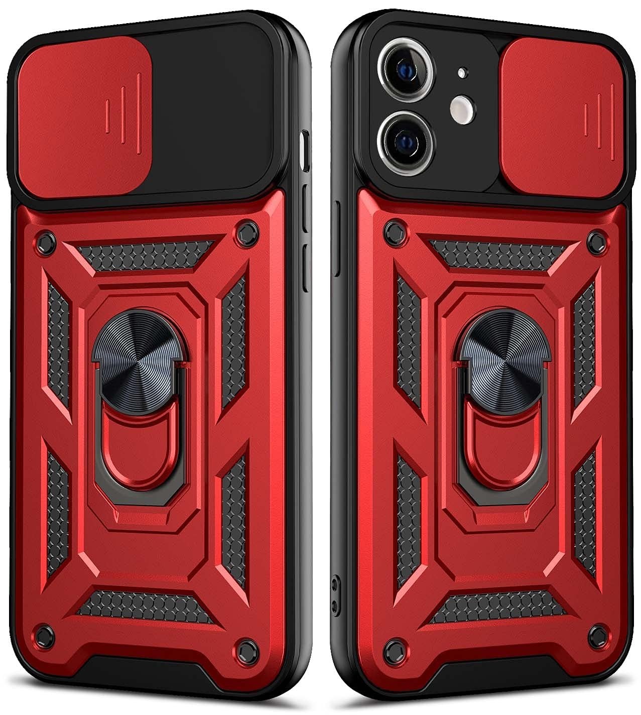 Shockproof Ring Stand Armor Case For iPhone