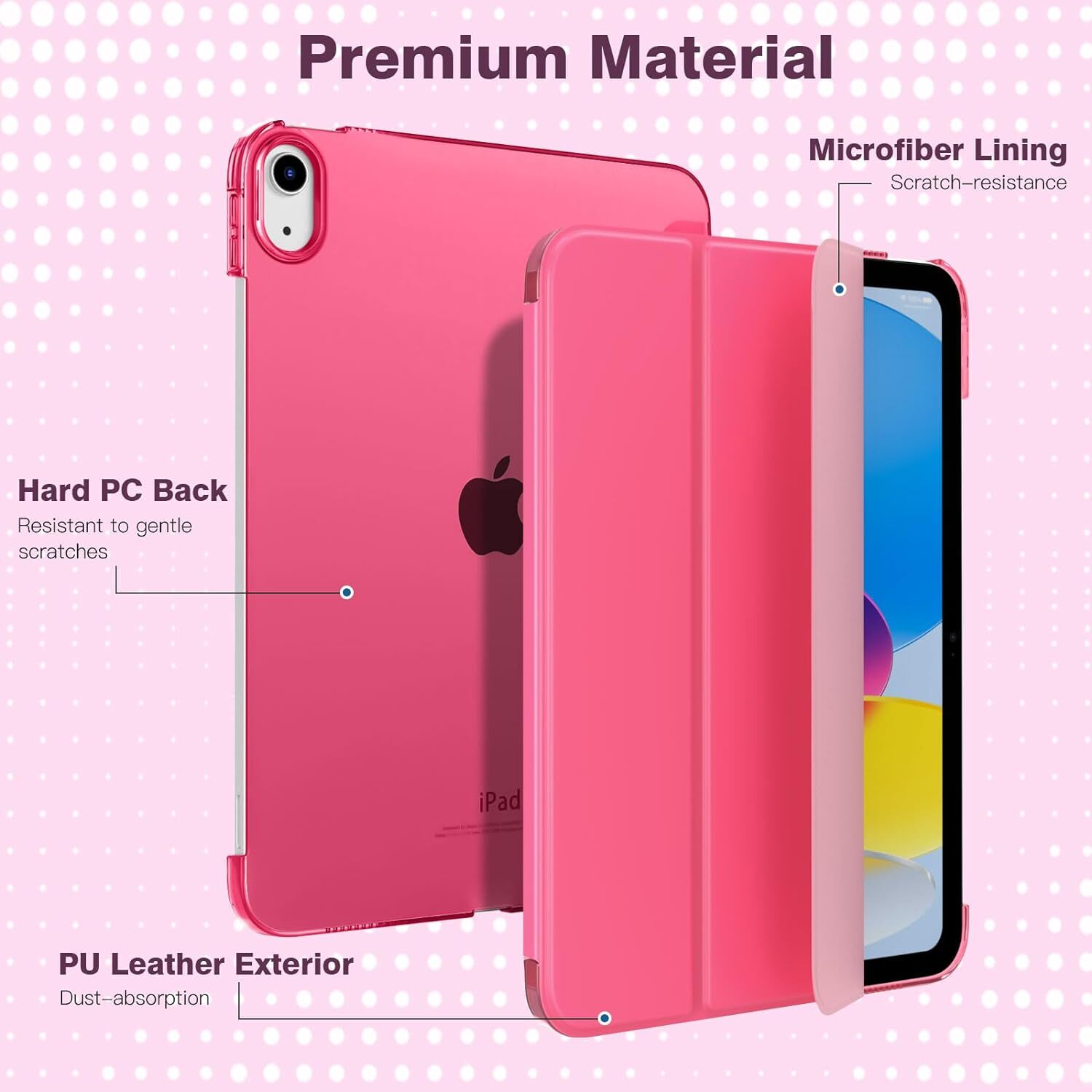 Leather Magnetic Smart Case for Apple iPad