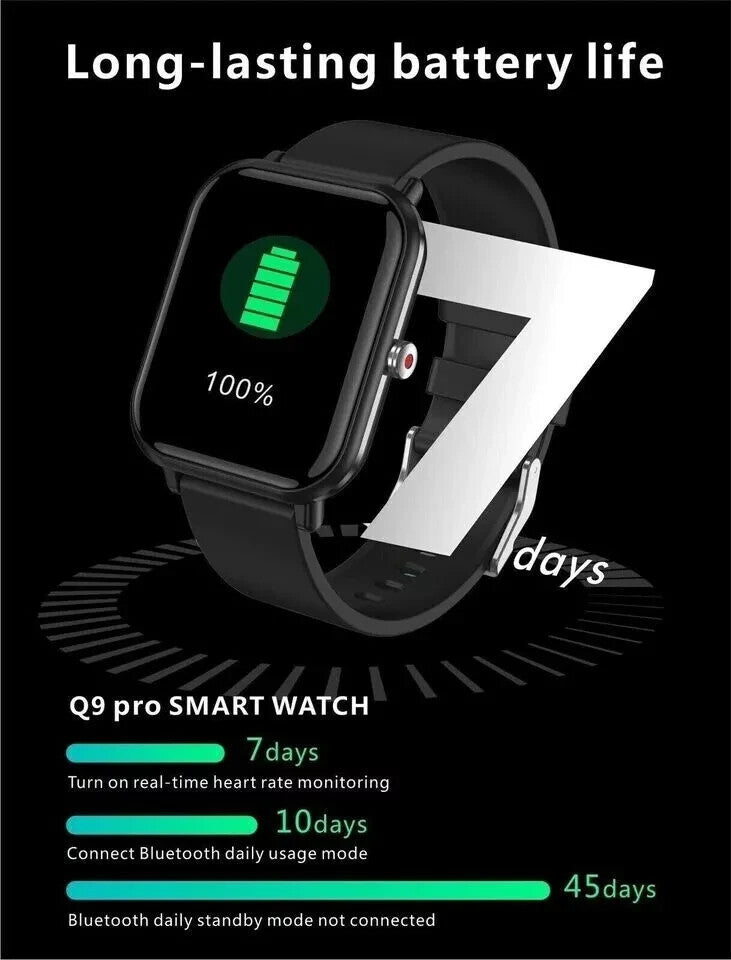 Unisex Sports Smart Watches with fitness tracker, Blood presure and heart rate