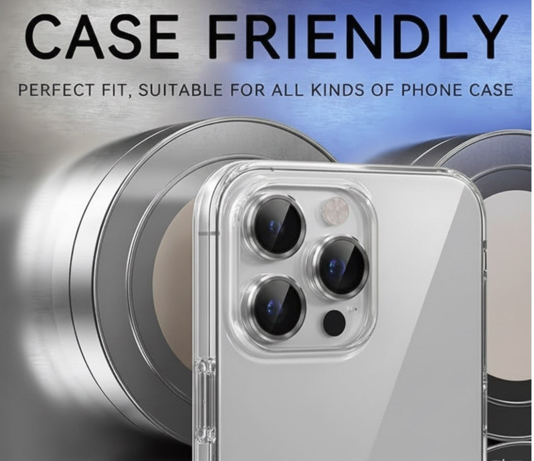 Camera LensGlass Protector Metal Ring for iPhone 17 Pro 14Pro 15Pro 16Pro 17E 13