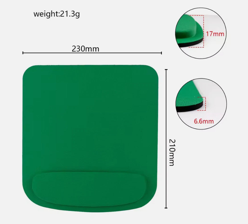 Premium Anti-Slip Mouse Pad with Wrist Support for PC Laptop