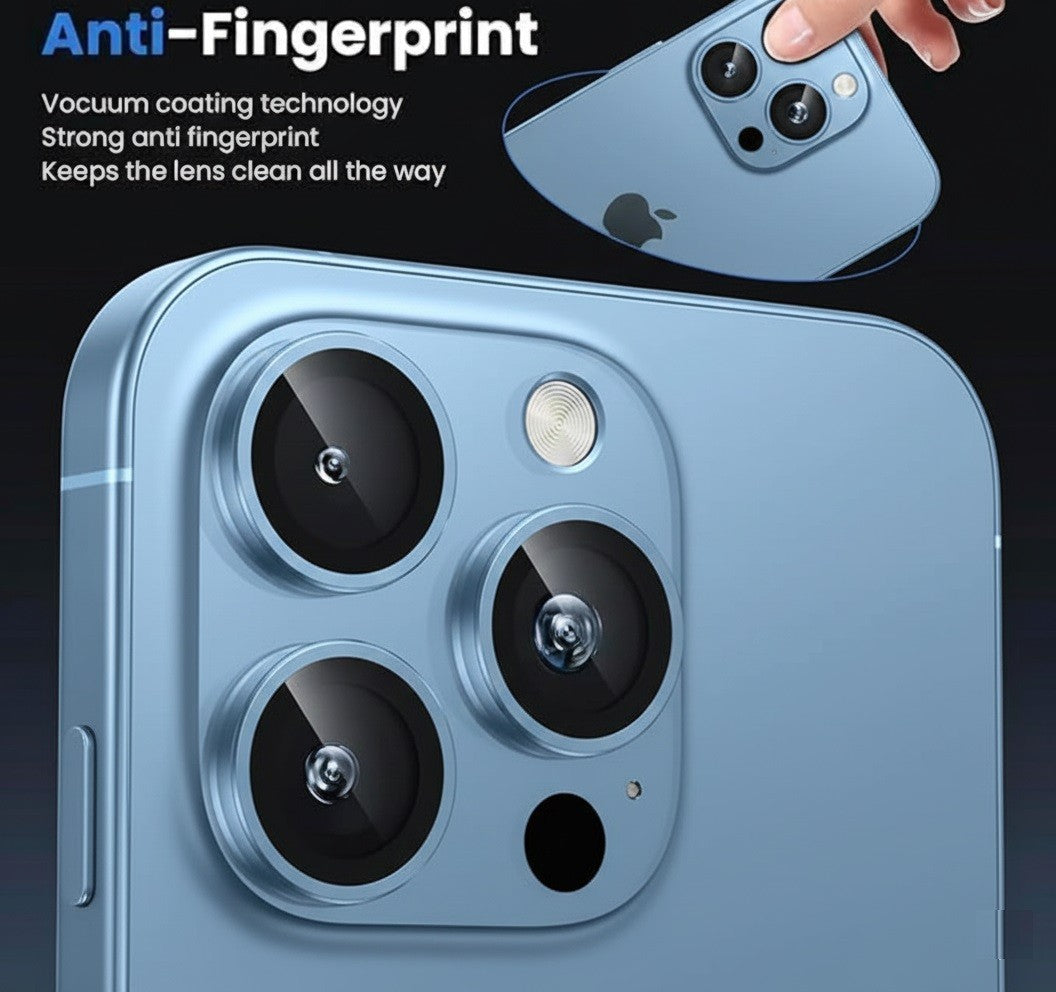 Camera LensGlass Protector Metal Ring for iPhone 17 Pro 14Pro 15Pro 16Pro 17E 13