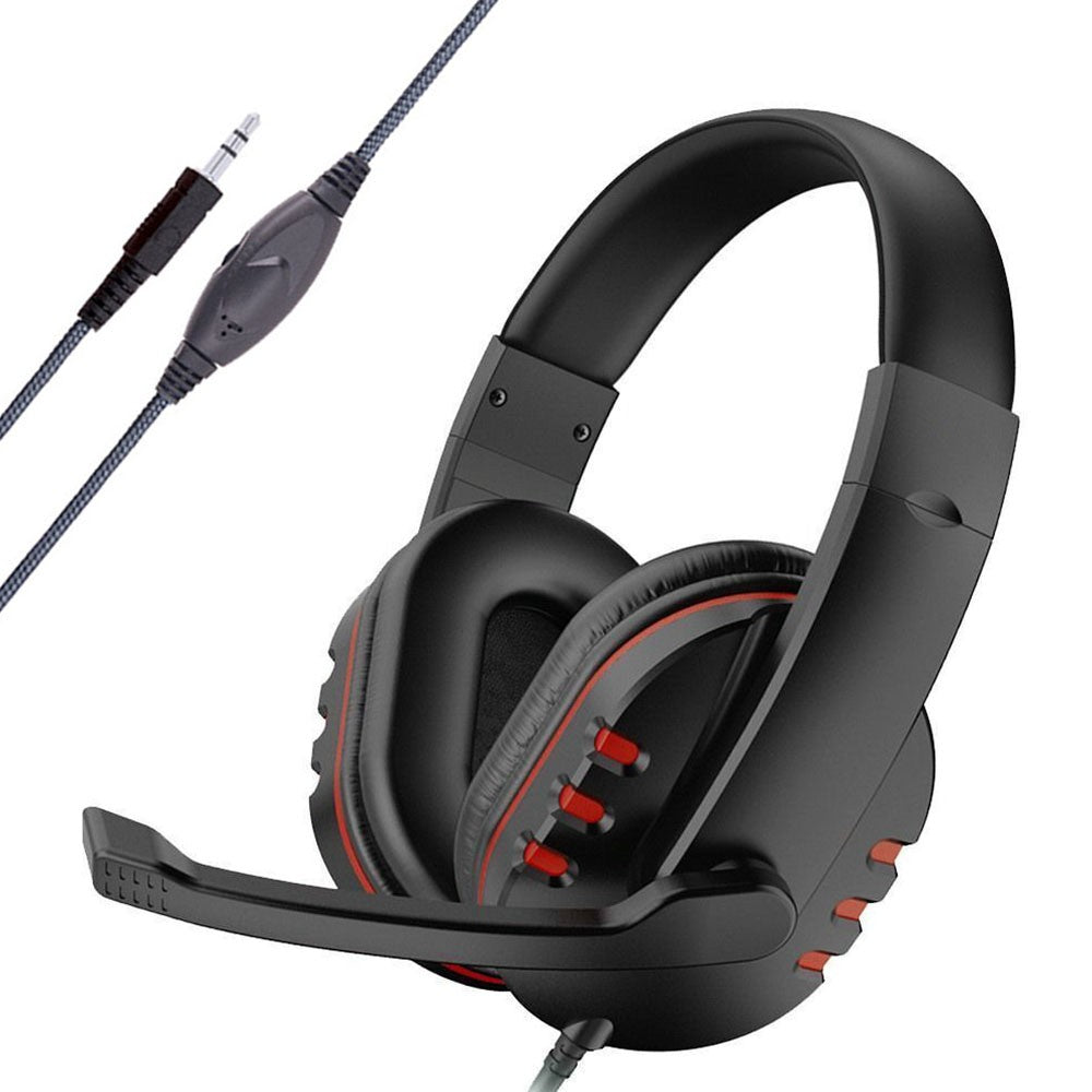 Gaming Headset with Microphone Mic Headphones For PC Laptop PS4 PS5 Xbox One UK