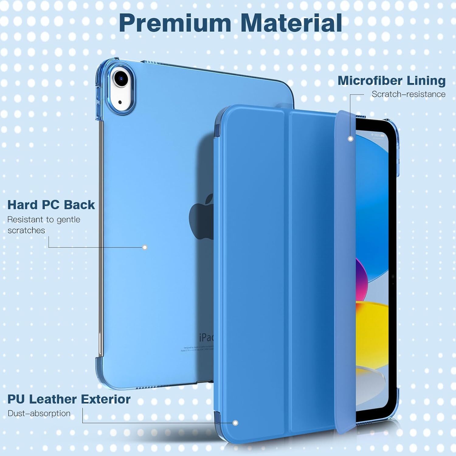 Leather Magnetic Smart Case for Apple iPad