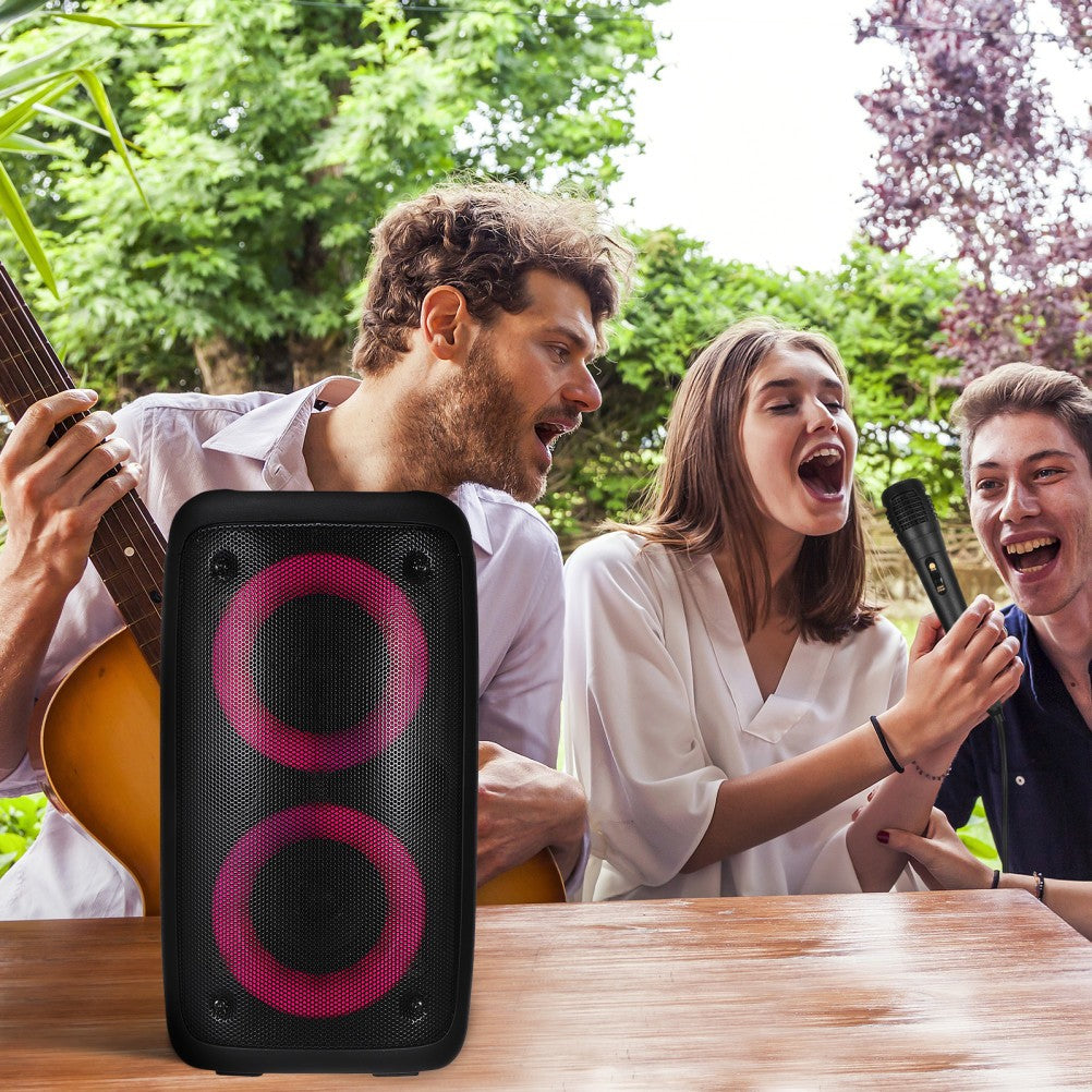 3000W Portable Bluetooth Speaker Sub woofer Heavy Bass Sound System Party & Mic