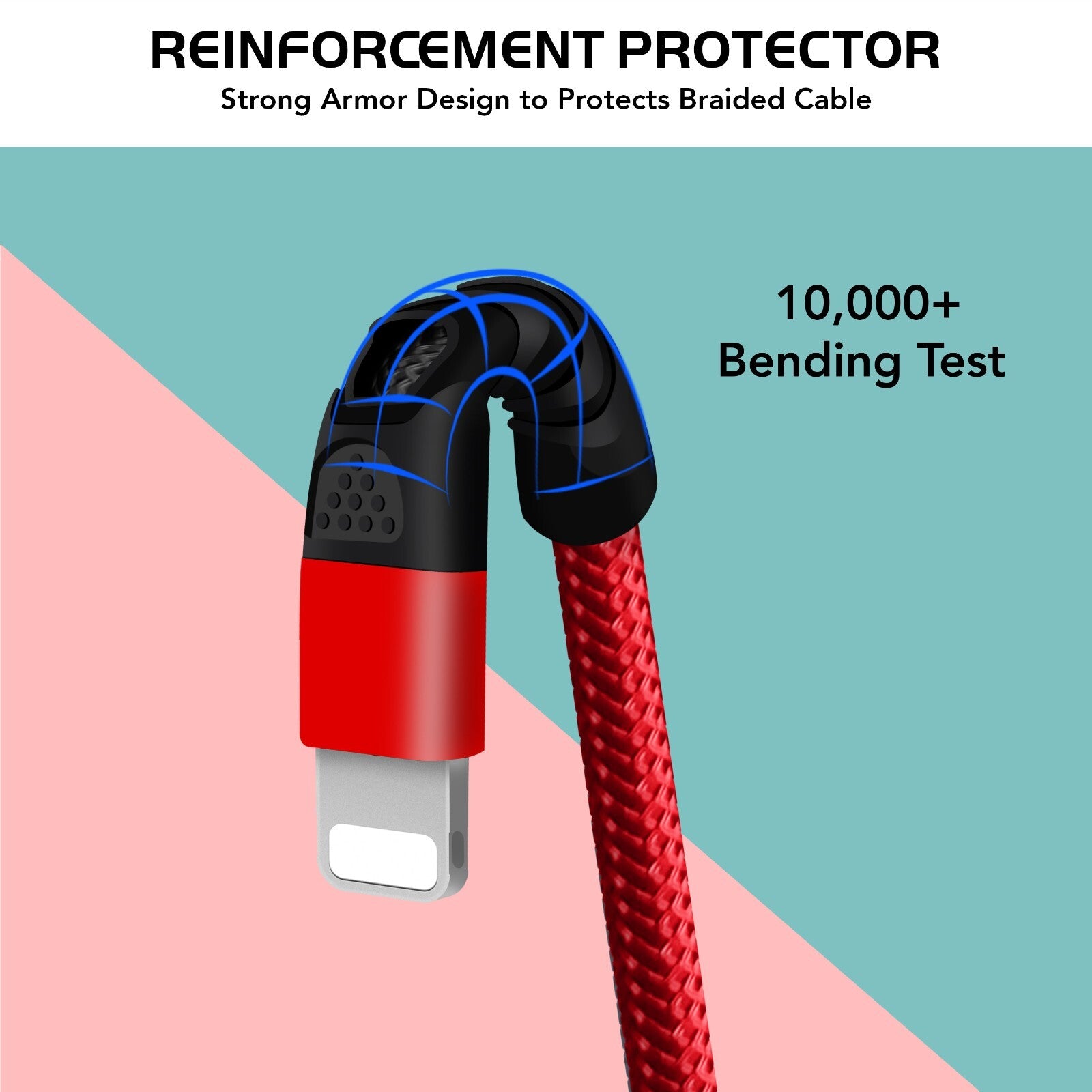 Heavy Duty Braided Long USB Fast Charger Cable For iPhone 14 Pro Max 13 12 11 XS