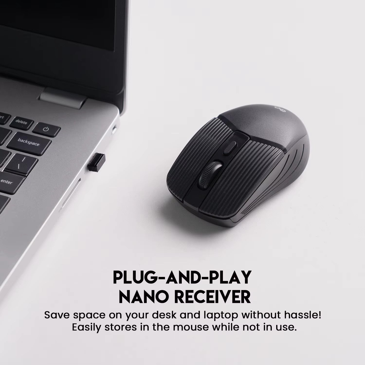 Wireless Slim USB Mouse Mini Optical For Pc Mac Laptop