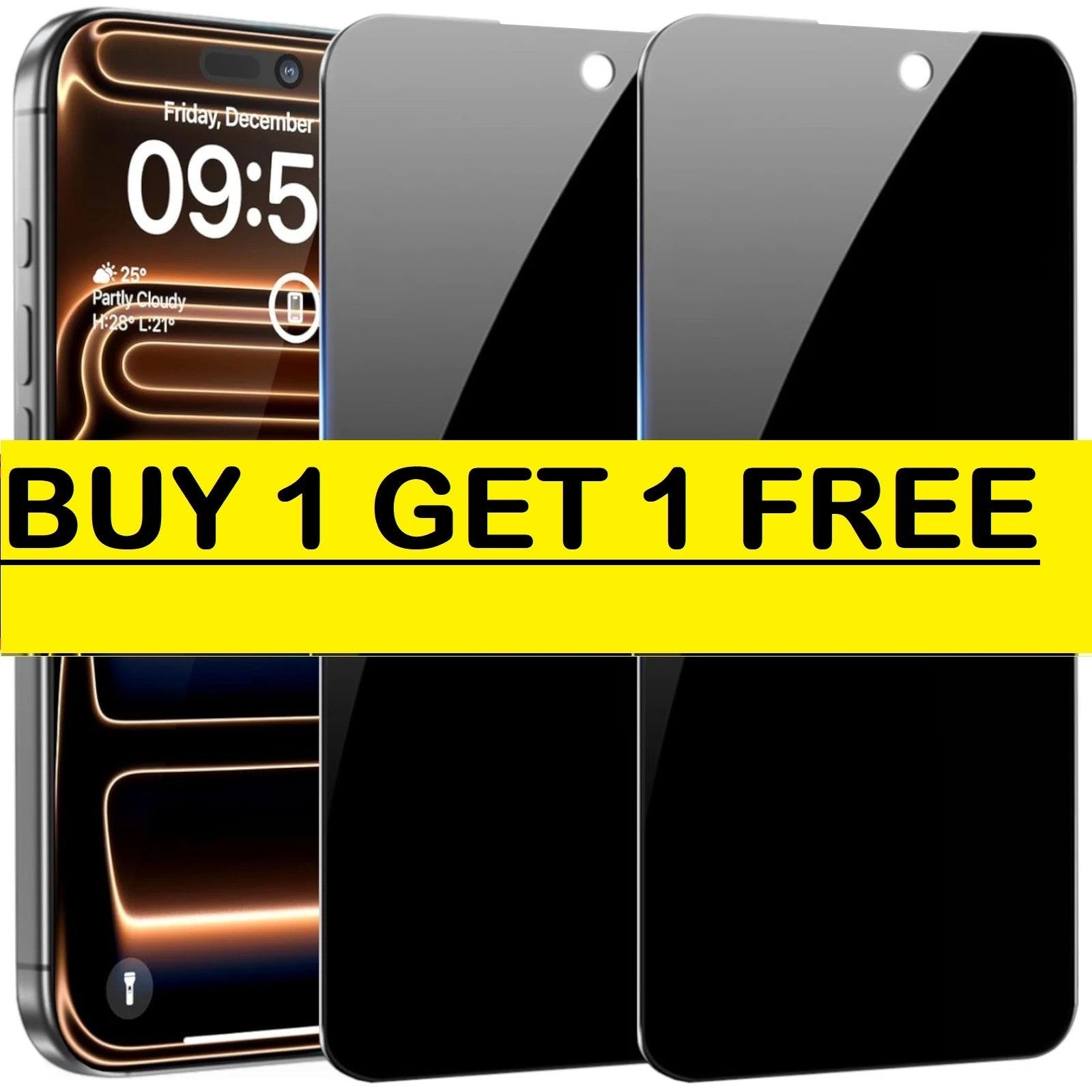 Privacy Screen Protector Tempered For iPhone 17 16 15 14 13 12 11 Pro Max Plus