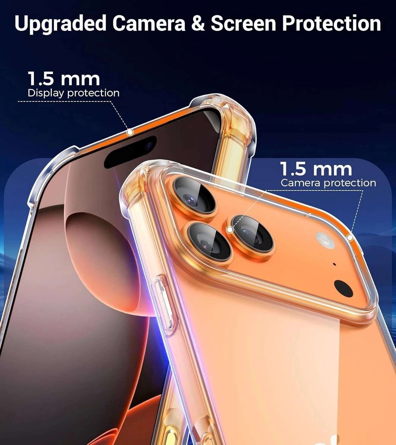 Case for iPhone 17 Clear Shockproof Case Phone Cover