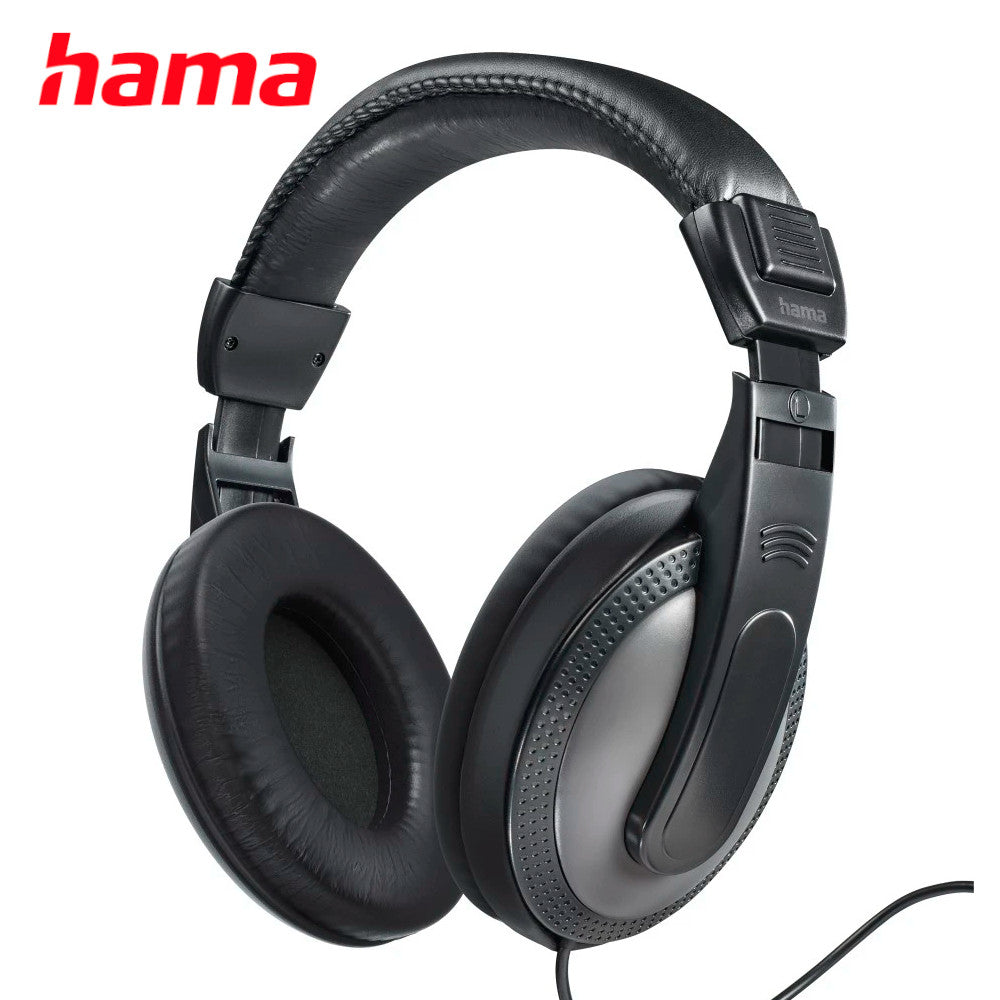 Hama Shell II Wired Over-Ear Stereo Headphones/2 Metre Cable/ 3.5mm Jack/Black