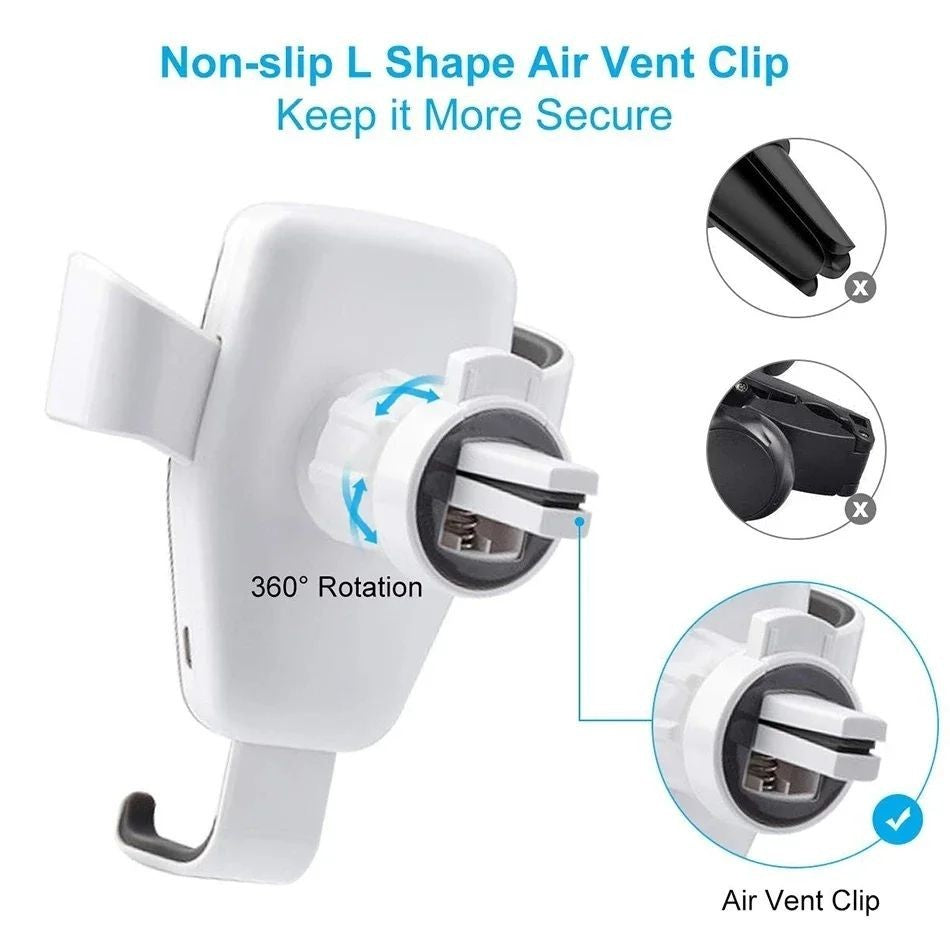 Wireless Car Fast Charging Automatic Clamping 30W Mount Phone Holder