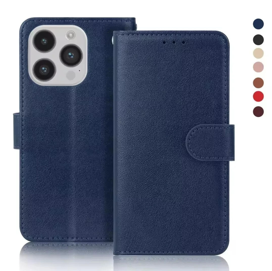 Case For iPhone 17 Pro Max 17e 15Pro 14 13 12 11Pro XR SE 16 Leather Flip Wallet