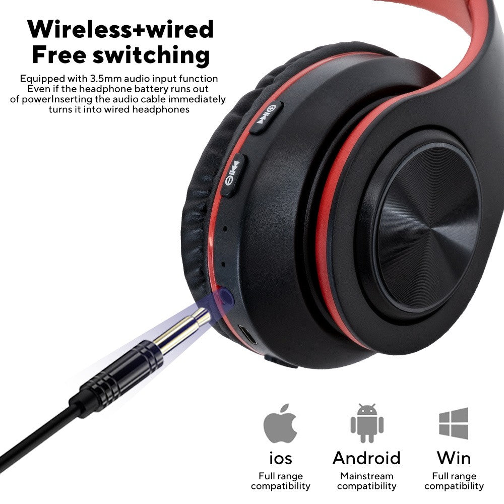 Headphones Bass HiFi Over Ear Headset Earphone Stereo Noise Cancelling Headset