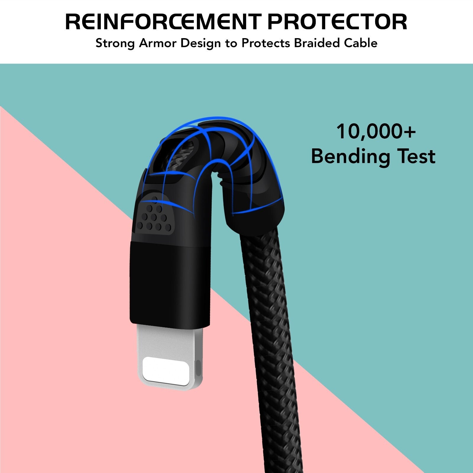 Heavy Duty Braided Long USB Fast Charger Cable For iPhone 14 Pro Max 13 12 11 XS