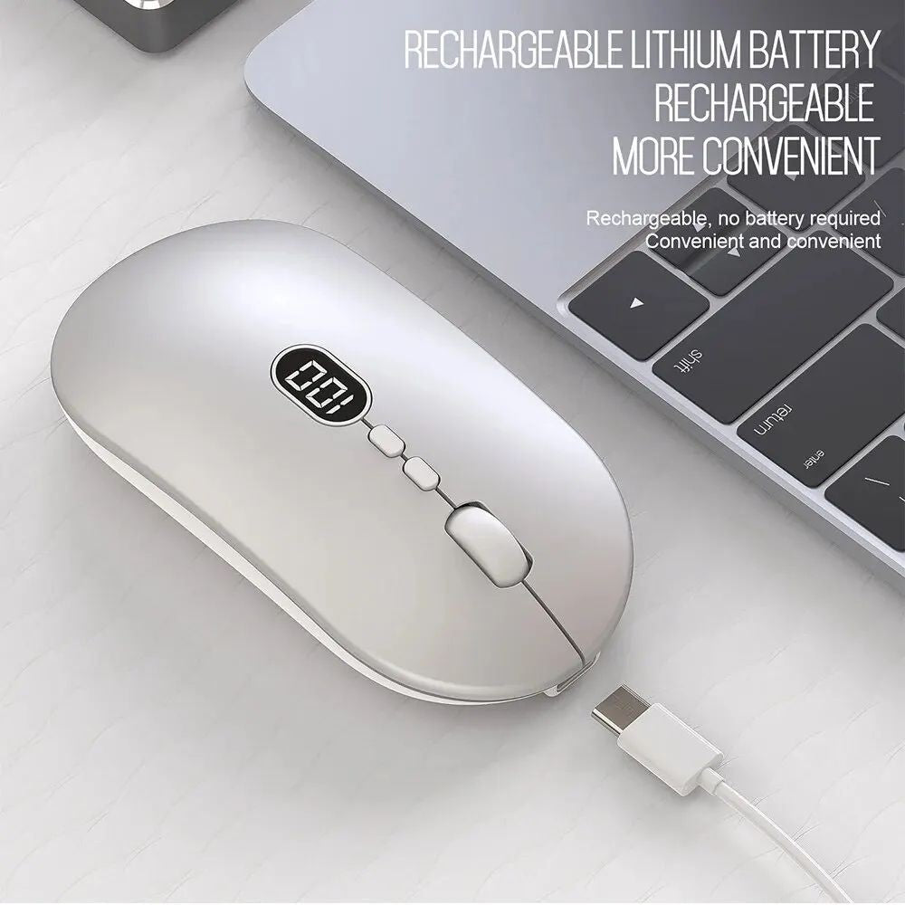 2.4Ghz Wireless Ultra Slim USB Rechargeable Mouse Cordless