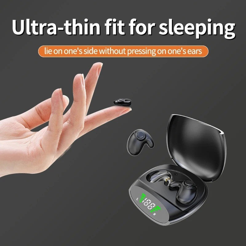 Wireless Bluetooth Earbuds Invisible Sleep Earphones Noise Canceling TWS