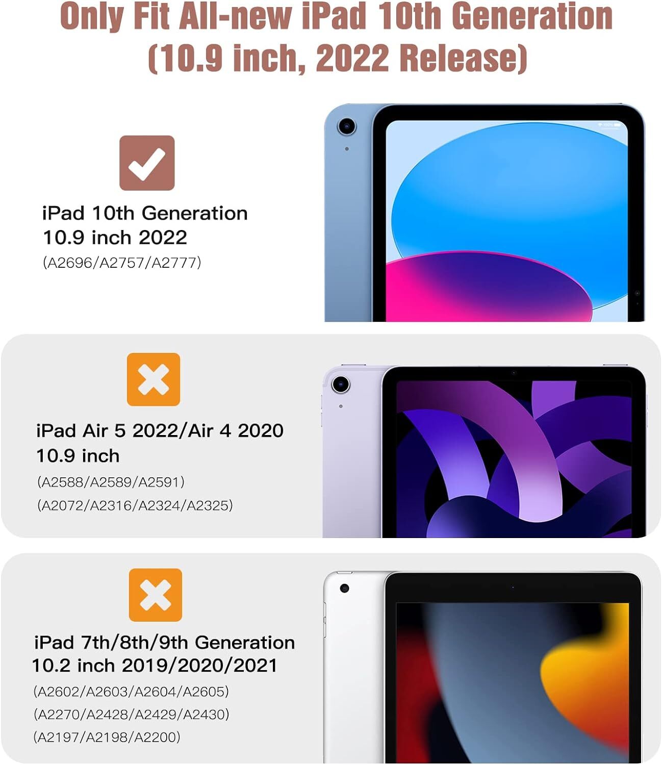 Leather Magnetic Smart Case for Apple iPad