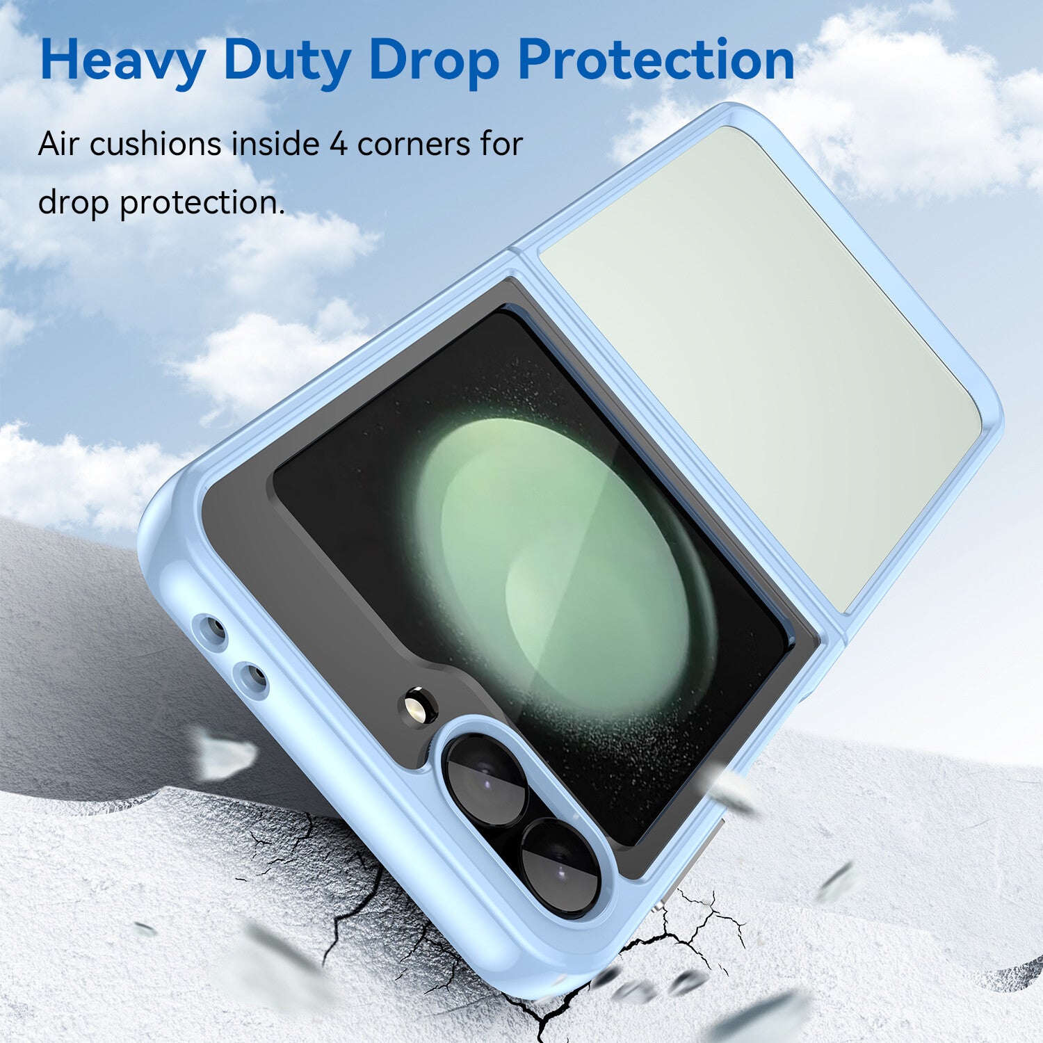 Clear Case for Samsung Galaxy Z Flip 7 FE Shockproof Ultra Slim Hard Phone Cover
