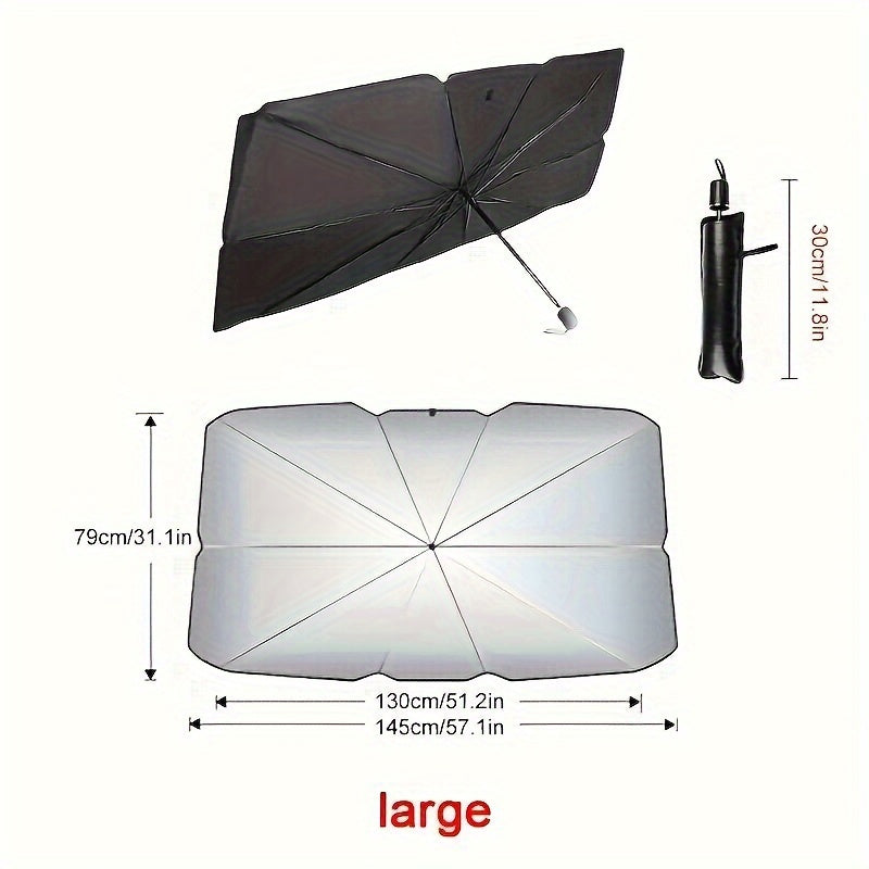 Car Sunshade Front Windshield Sunscreen Heat Insulation Blocking Cover Umbrella