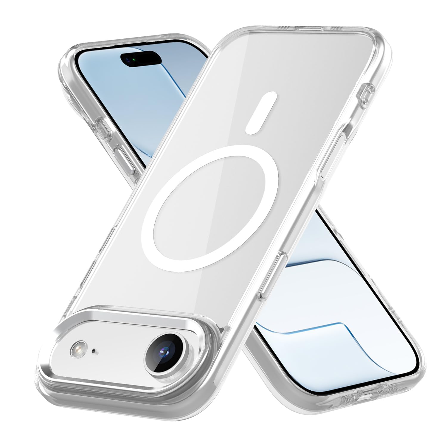 Magnetic Case for Apple iPhone 17 Pro Max Transparent Rugged Shockproof
