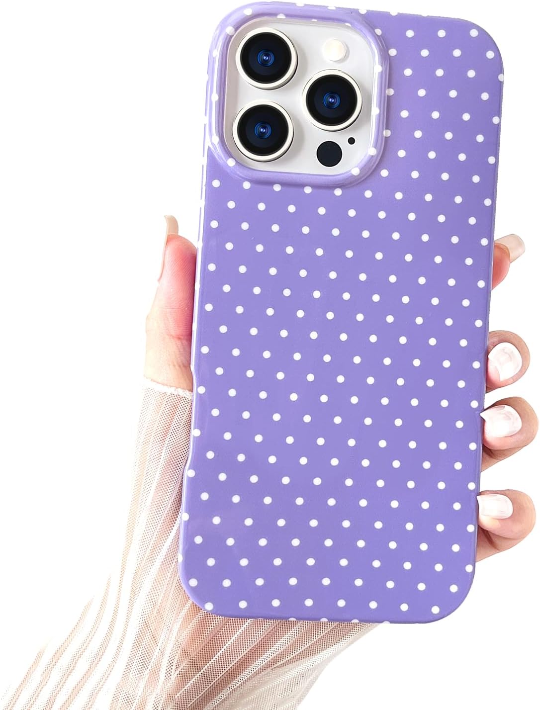 iPhone 17 Pro Max Cute Polka Dot Beautiful and Stylish Shockproof Protective Case