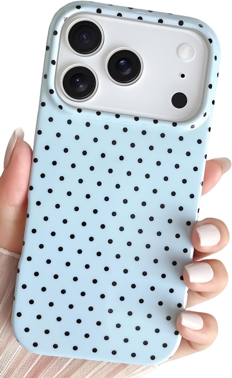iPhone 17 Pro Max Cute Polka Dot Beautiful and Stylish Shockproof Protective Case