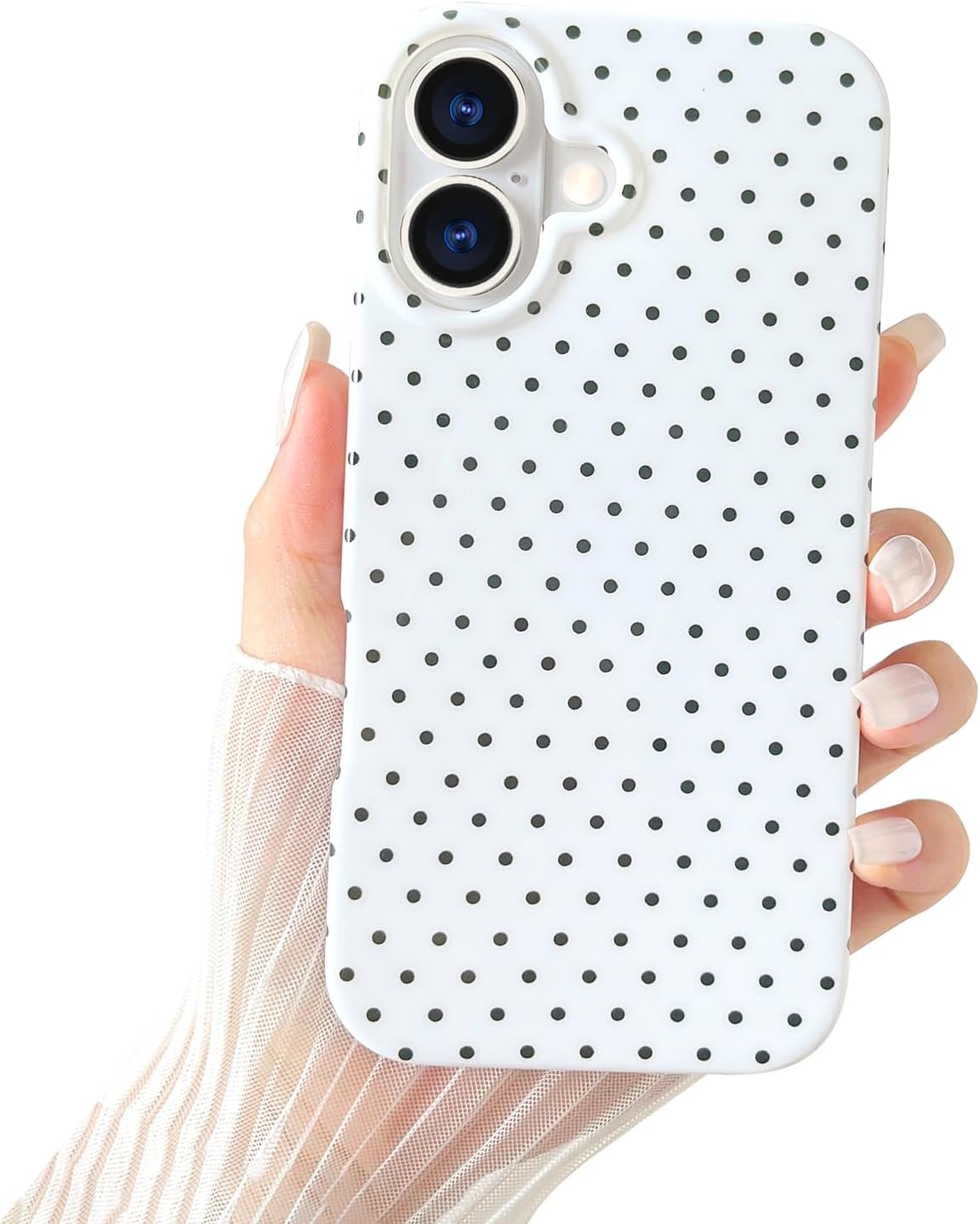 iPhone 17 Pro Max Cute Polka Dot Beautiful and Stylish Shockproof Protective Case