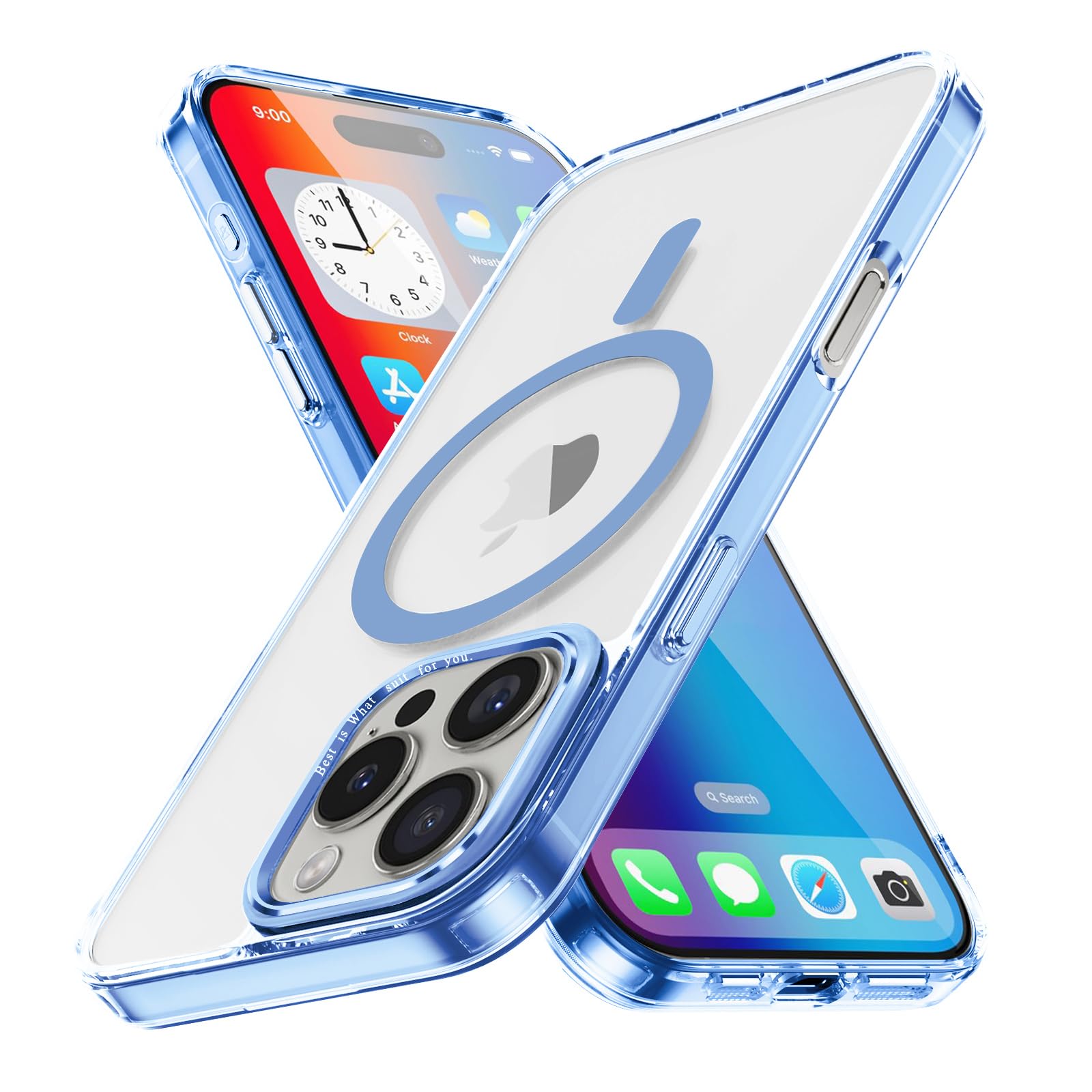 Magnetic Case for Apple iPhone 17 Pro Max Transparent Rugged Shockproof
