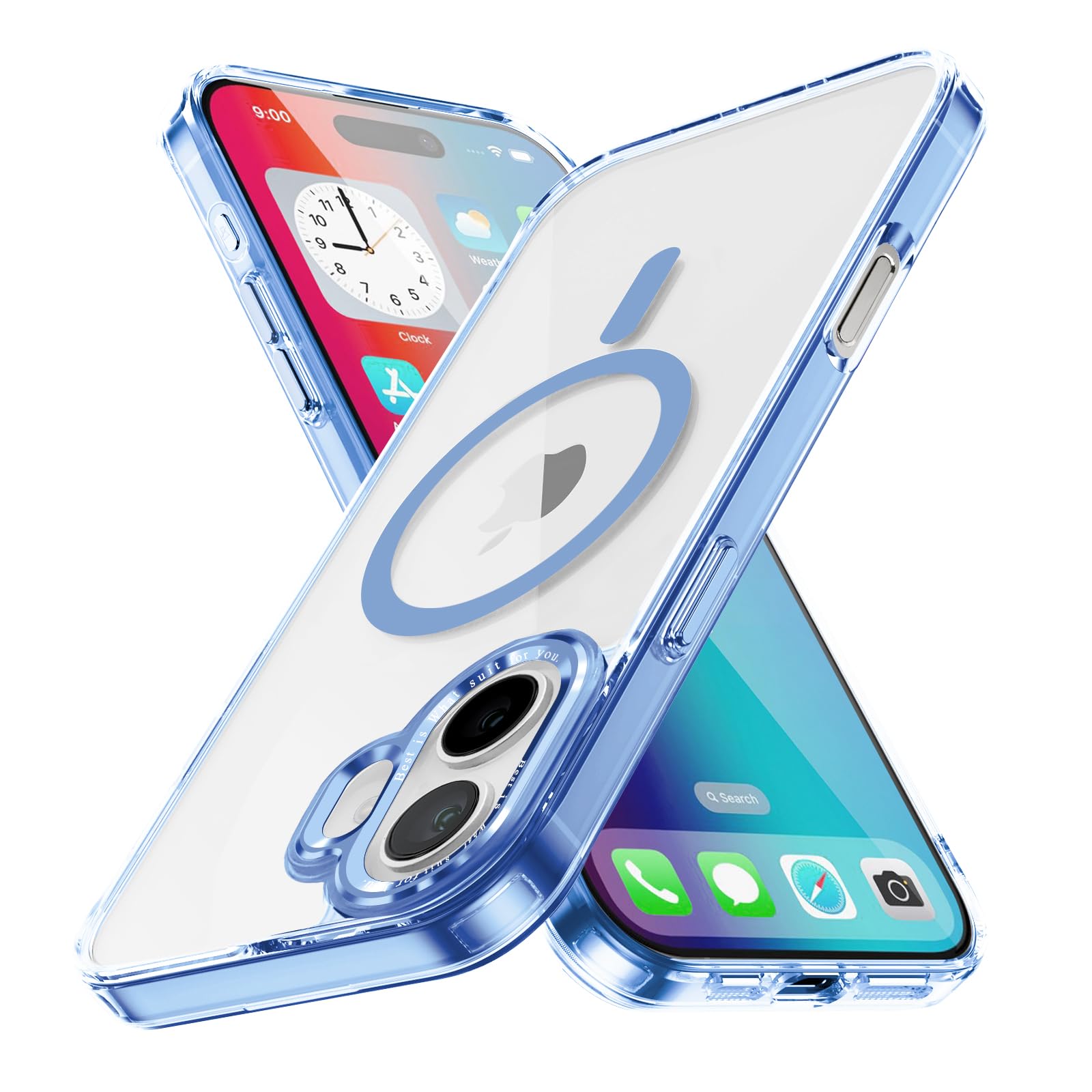 Magnetic Case for Apple iPhone 17 Pro Max Transparent Rugged Shockproof