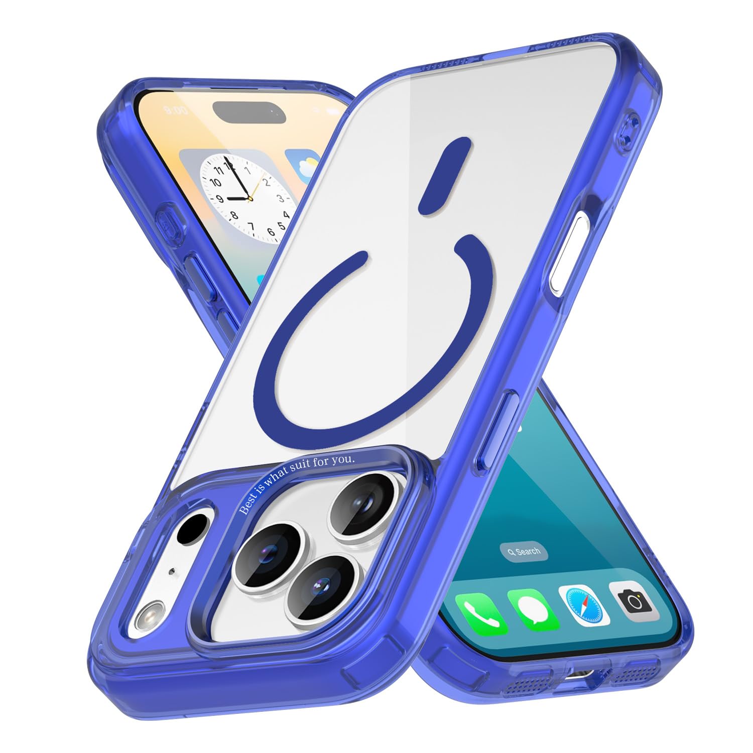 Magnetic Case for Apple iPhone 17 Pro Max Transparent Rugged Shockproof