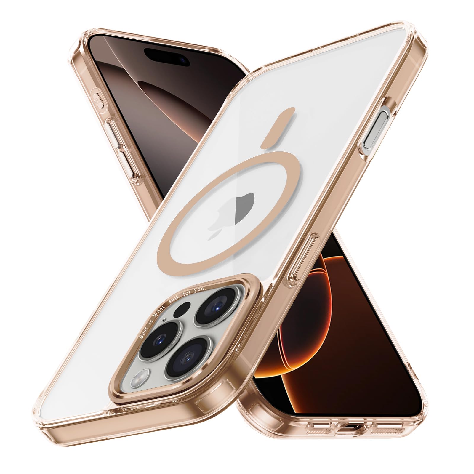 Magnetic Case for Apple iPhone 17 Pro Max Transparent Rugged Shockproof