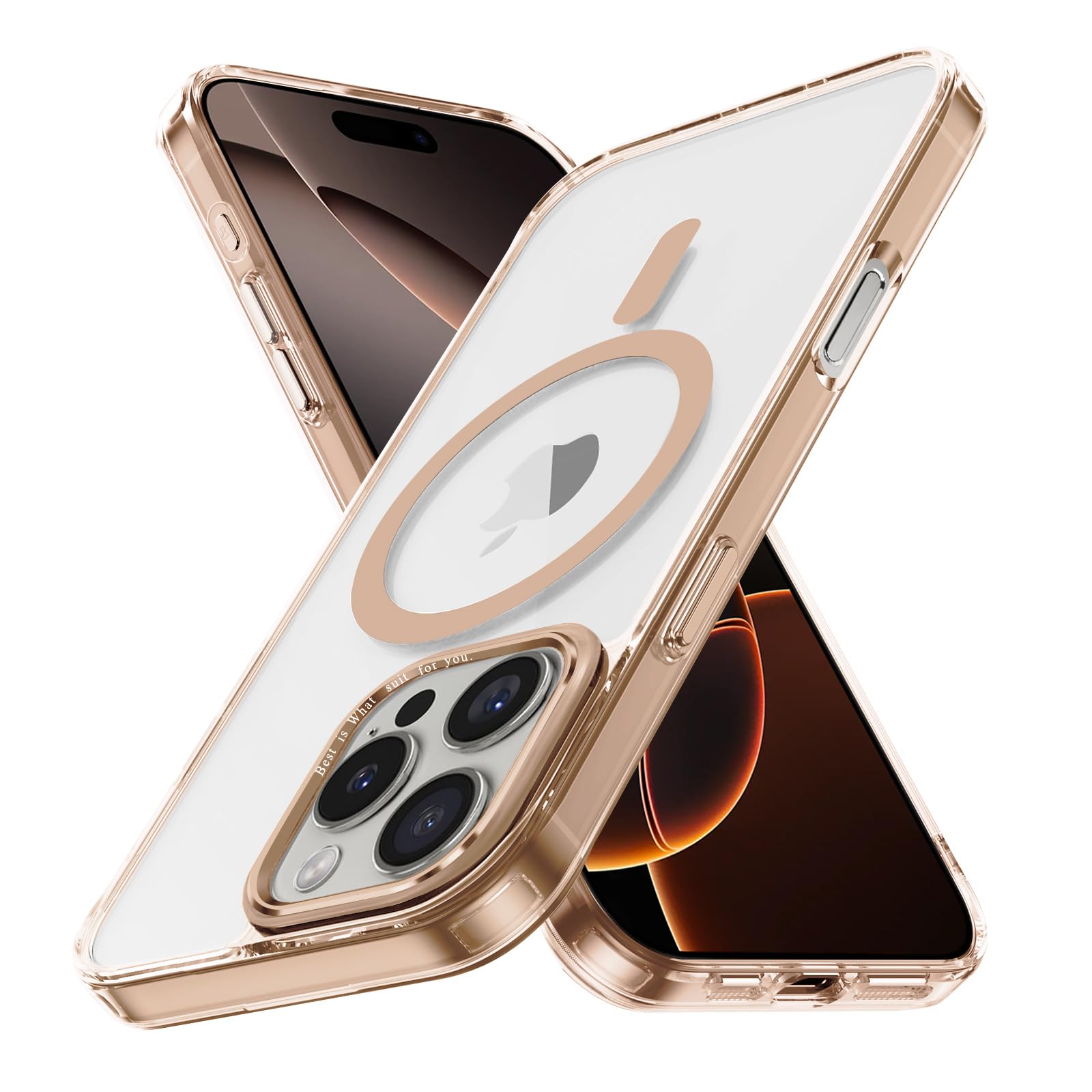 Magnetic Case for Apple iPhone 17 Pro Max Transparent Rugged Shockproof