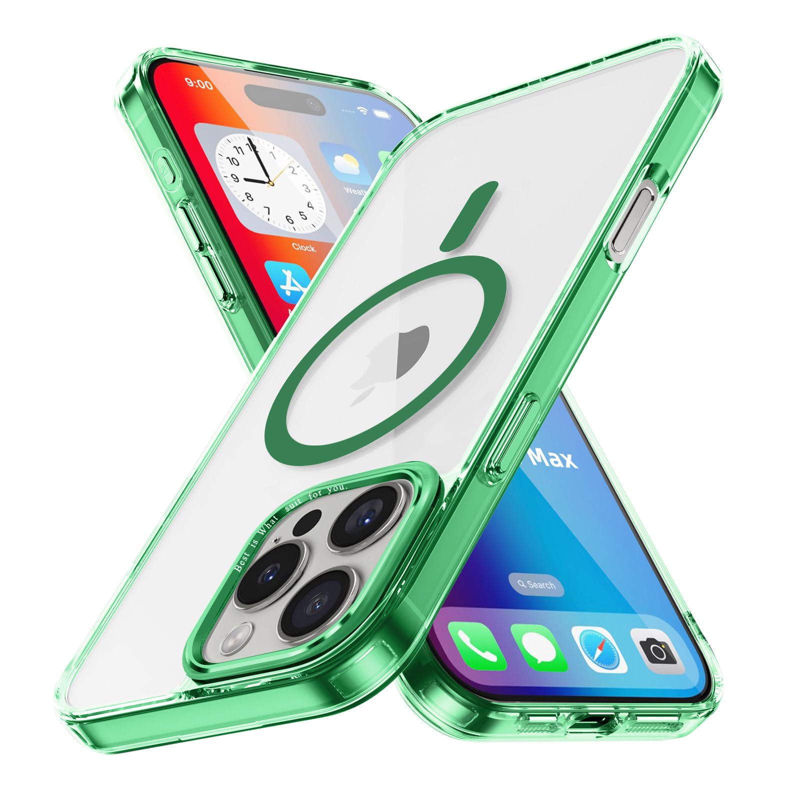 Magnetic Case for Apple iPhone 17 Pro Max Transparent Rugged Shockproof