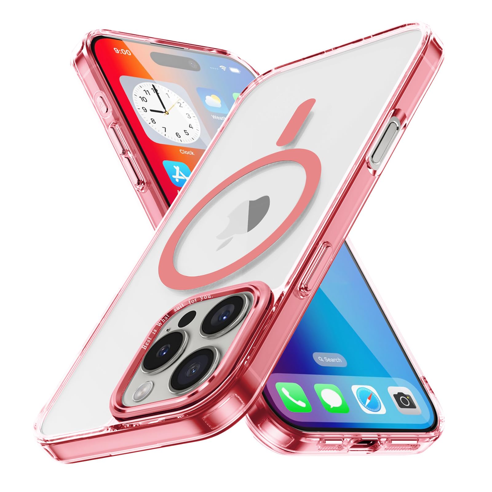 Magnetic Case for Apple iPhone 17 Pro Max Transparent Rugged Shockproof