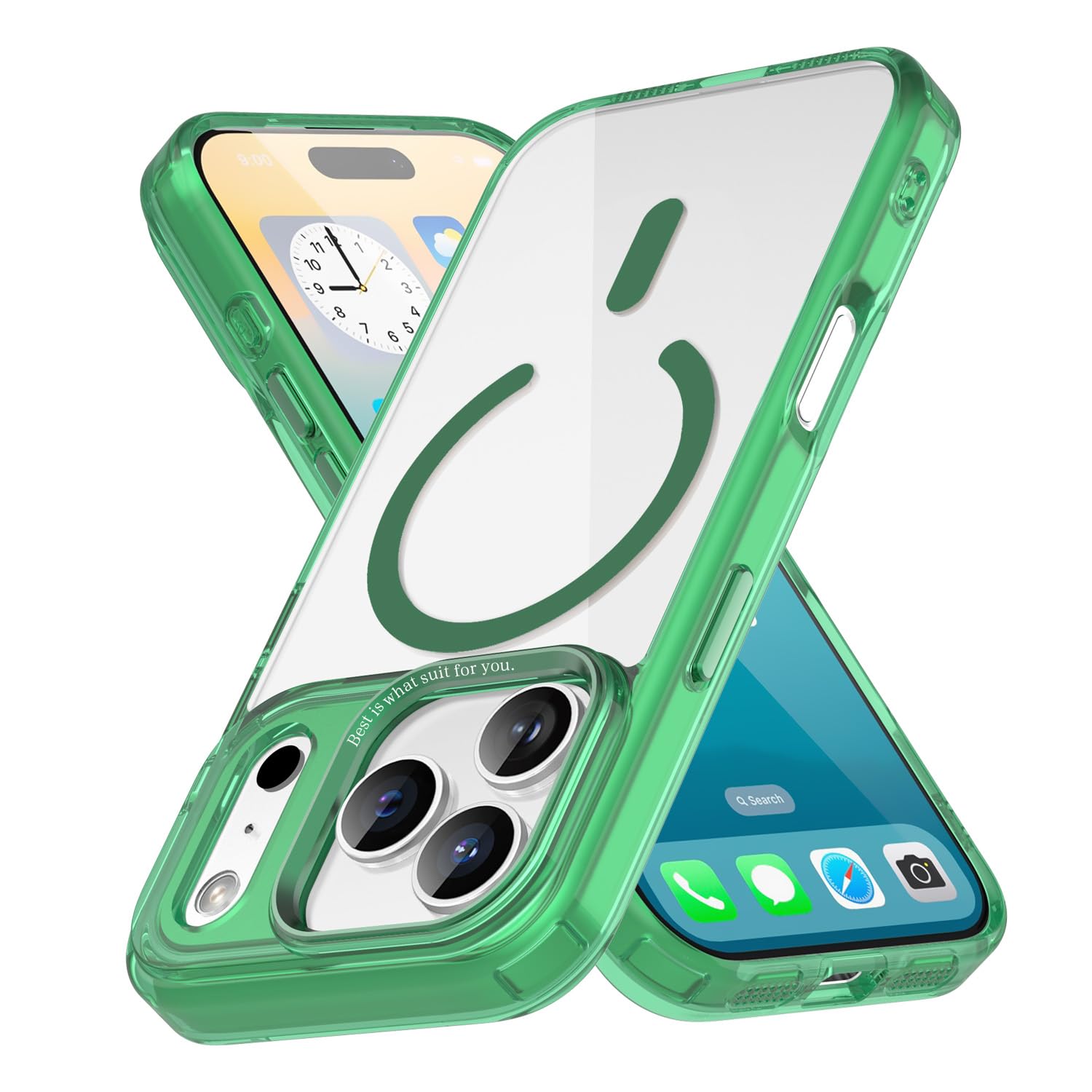 Magnetic Case for Apple iPhone 17 Pro Max Transparent Rugged Shockproof