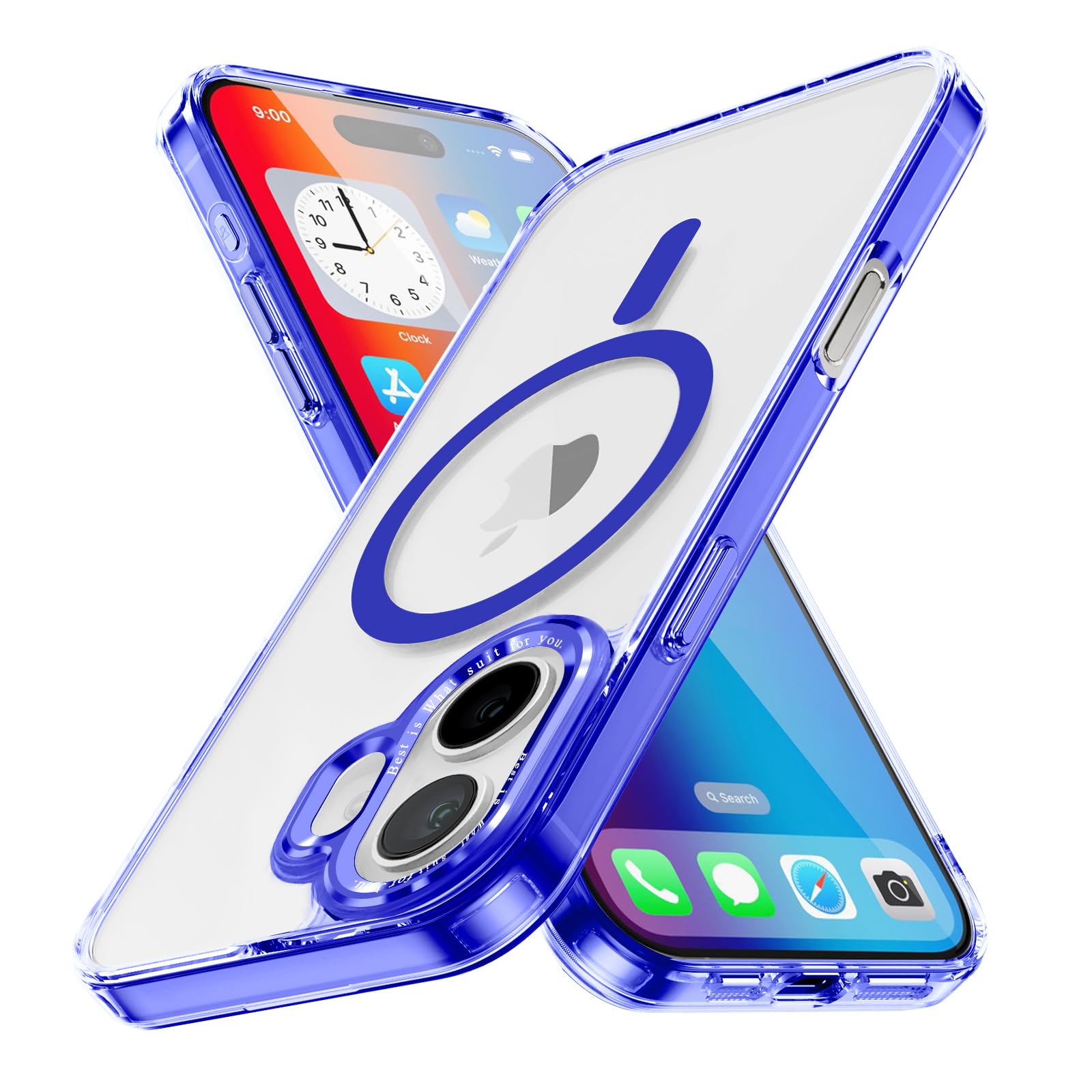 Magnetic Case for Apple iPhone 17 Pro Max Transparent Rugged Shockproof